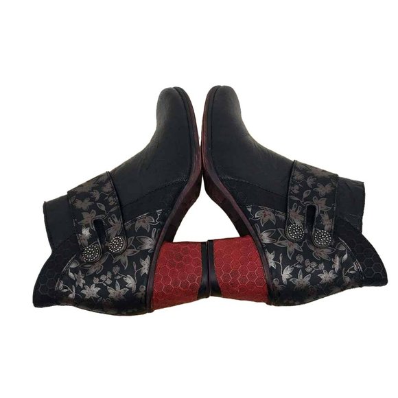 Remonte Womens Cheyenne Ankle Boots Booties Black Leather D5472-01 Zip 11.5 - Picture 8 of 9